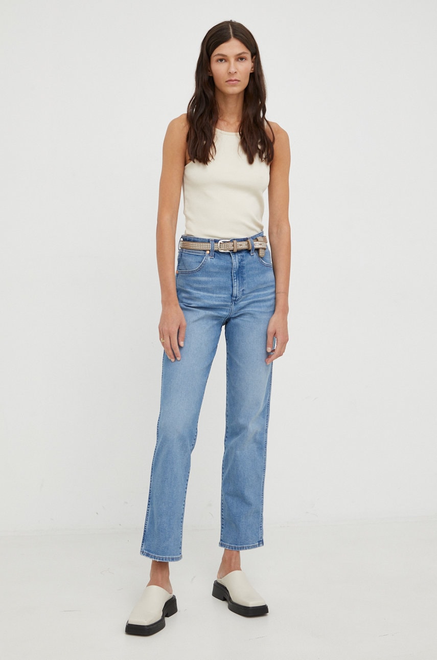 Wrangler jeansi Mom Straight Mauna femei , high waist