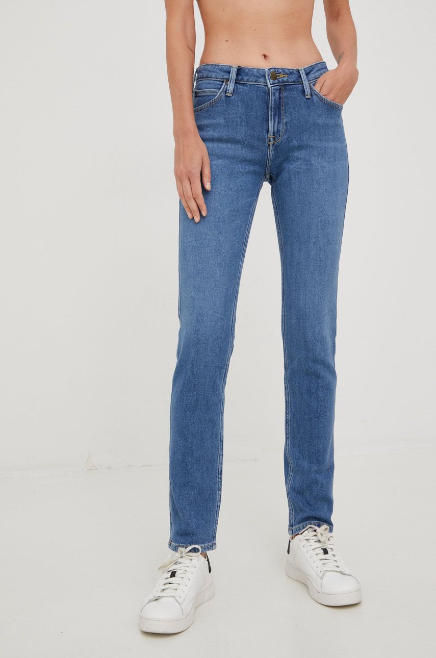 Lee jeansi Elly Weathered Mid femei , high waist answear imagine noua