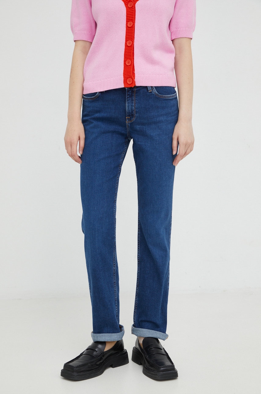 Lee jeansy Marion Straight Clear Indigo damskie medium waist