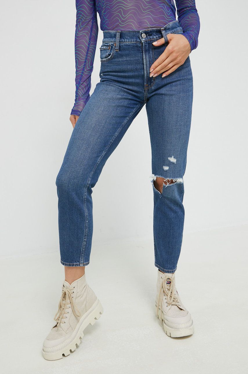 Abercrombie & Fitch jeansi femei , high waist Abercrombie & Fitch imagine noua