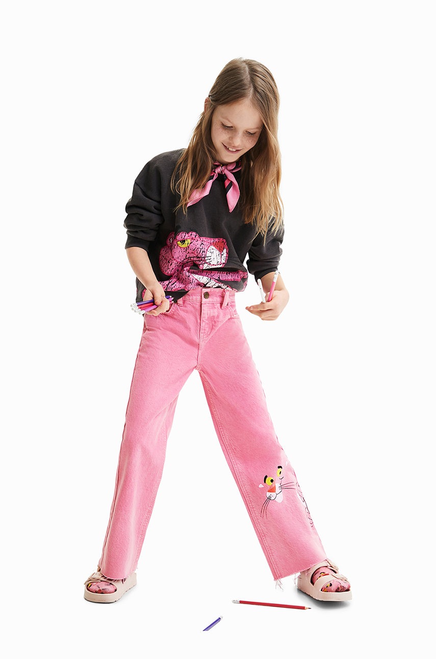 

Детски дънки Desigual, Розов