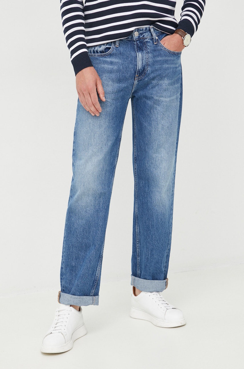 

Дънки Calvin Klein Jeans, Син