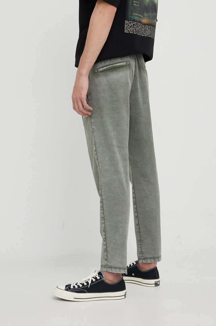 Παντελόνι Drykorn χρώμα: πράσινο φωτογραφία