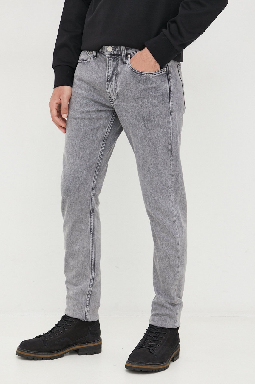 

Дънки Calvin Klein Jeans в, Сив
