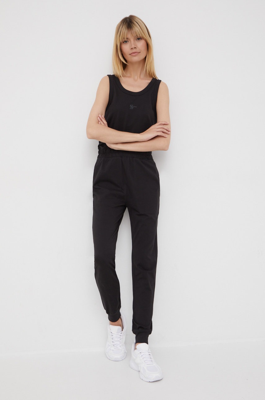 

Хлопковый комбинезон G-Star Raw цвет чёрный хлопковый овальное декольте