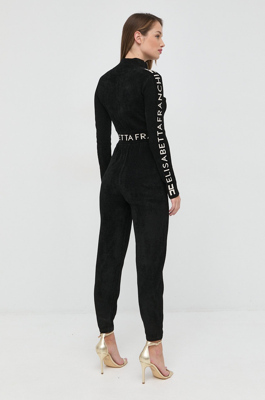 

Комбинезон с примесью шерсти Elisabetta Franchi цвет чёрный