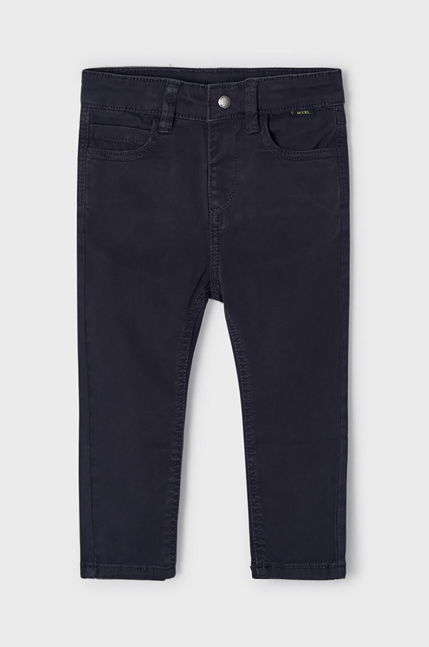 Mayoral pantaloni copii culoarea albastru marin, neted