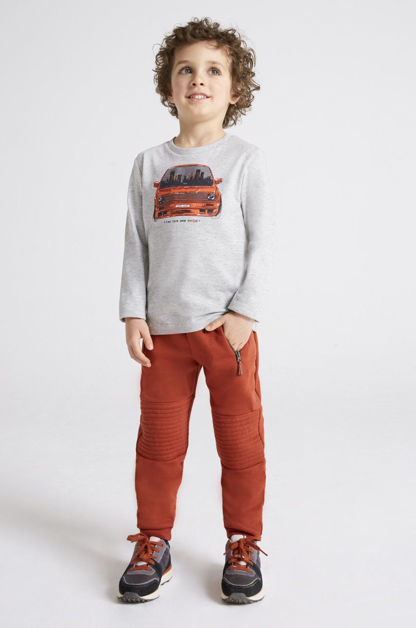 Детские спортивные штаны Mayoral цвет красный однотонные