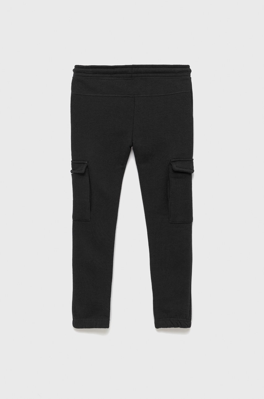 

Дитячі спортивні штани Jack & Jones колір чорний однотонні