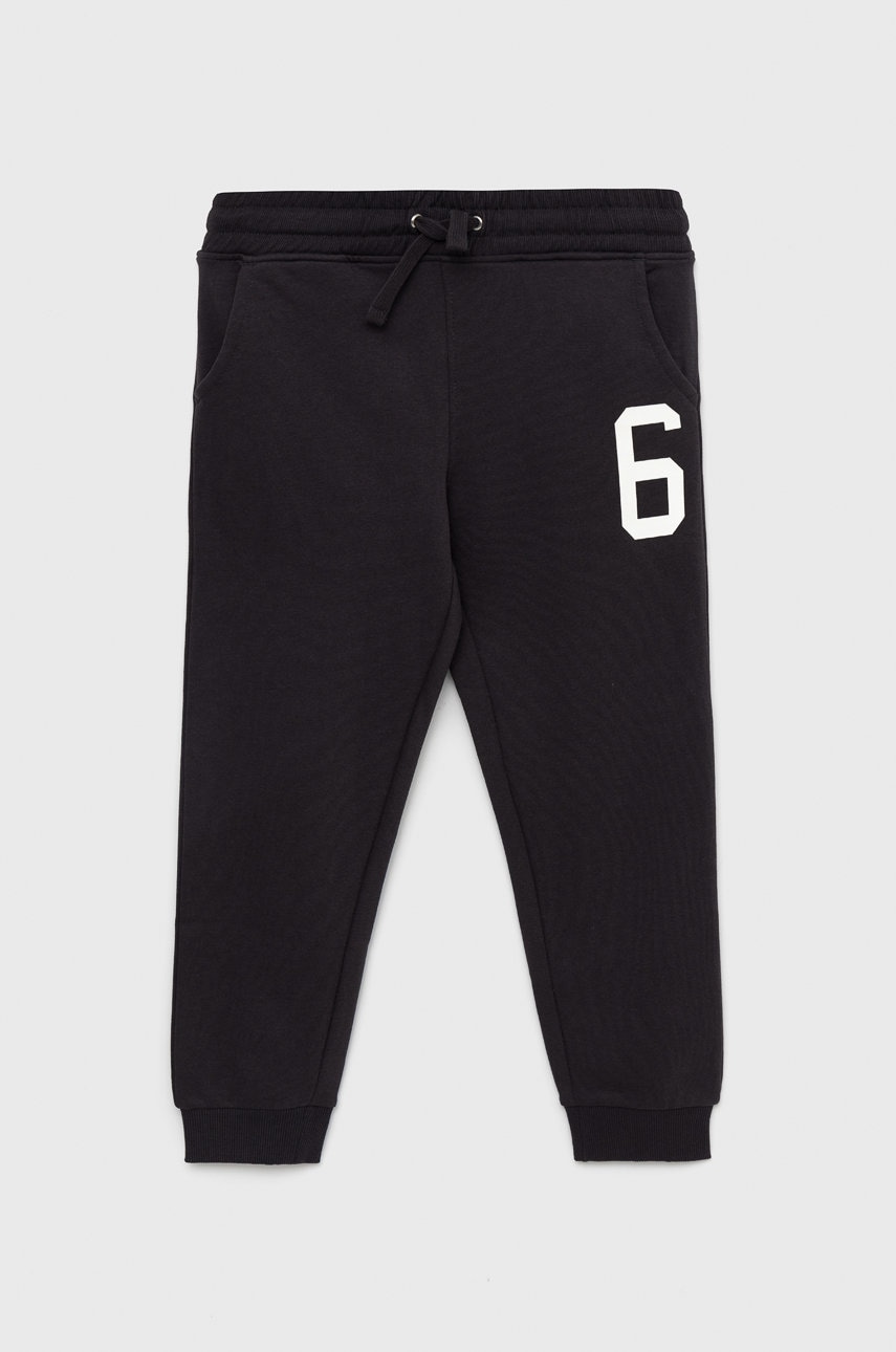 Tom Tailor pantaloni de trening pentru copii culoarea gri, cu imprimeu