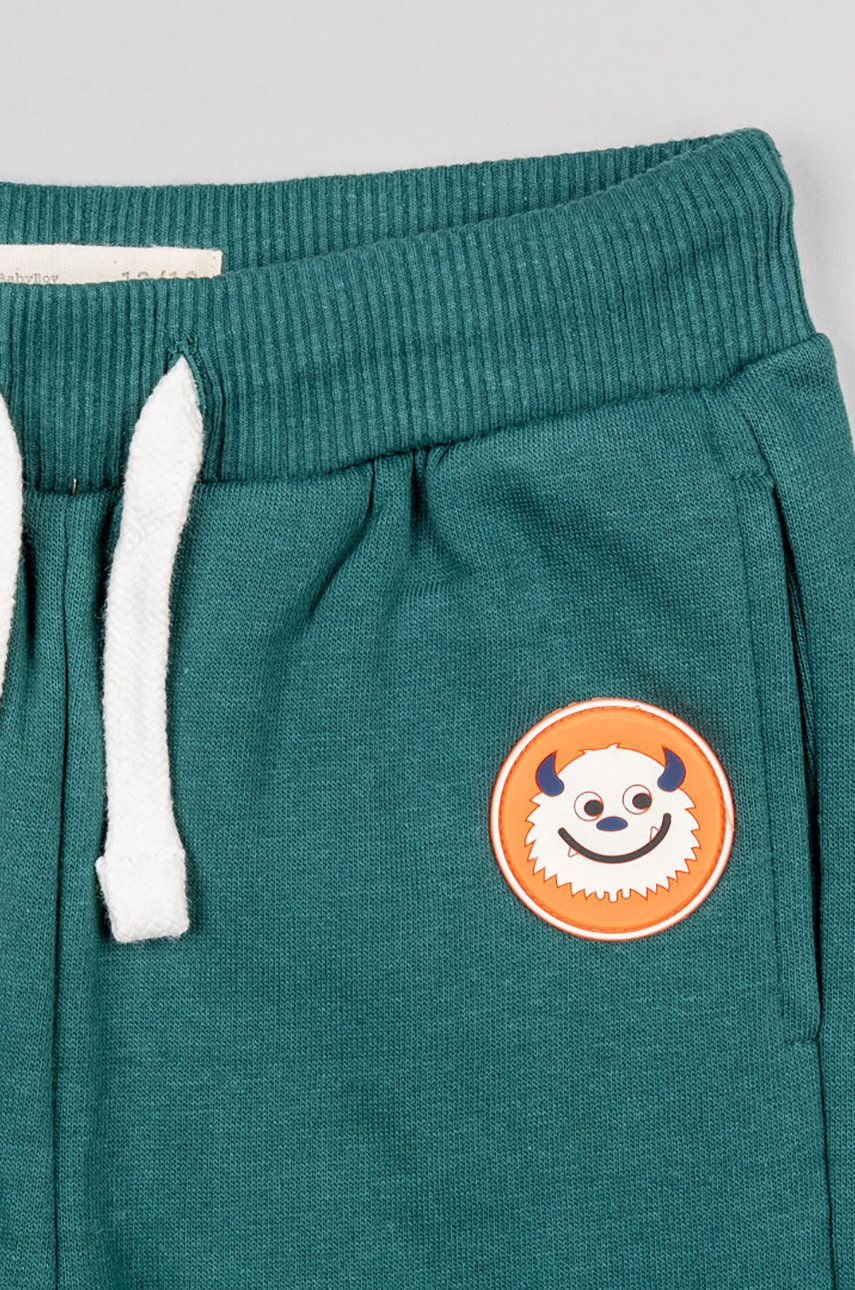 Zippy Pantaloni De Trening Pentru Copii Culoarea Verde, Cu Imprimeu