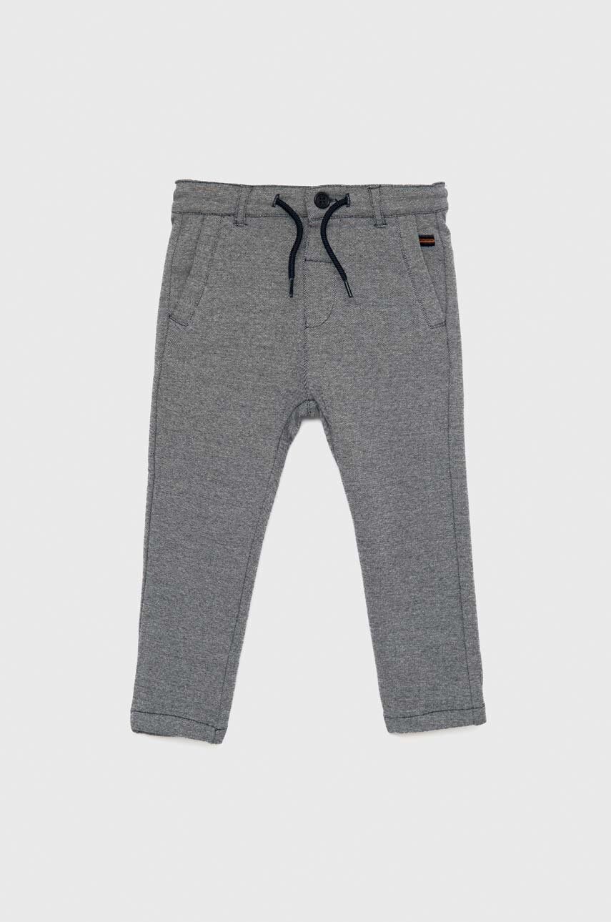 Birba&trybeyond pantaloni bebe culoarea gri, melanj