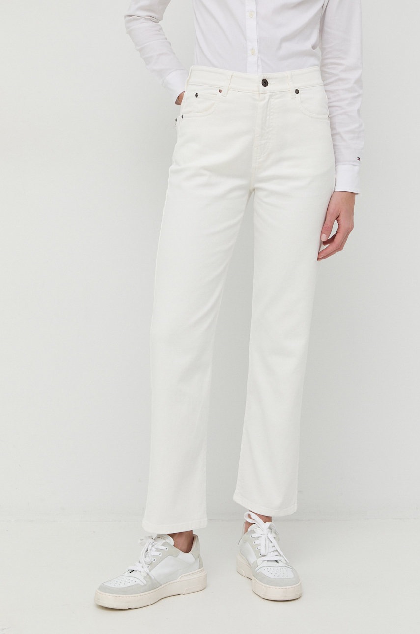 

Дънки Weekend Max Mara в с висока талия, Бежов