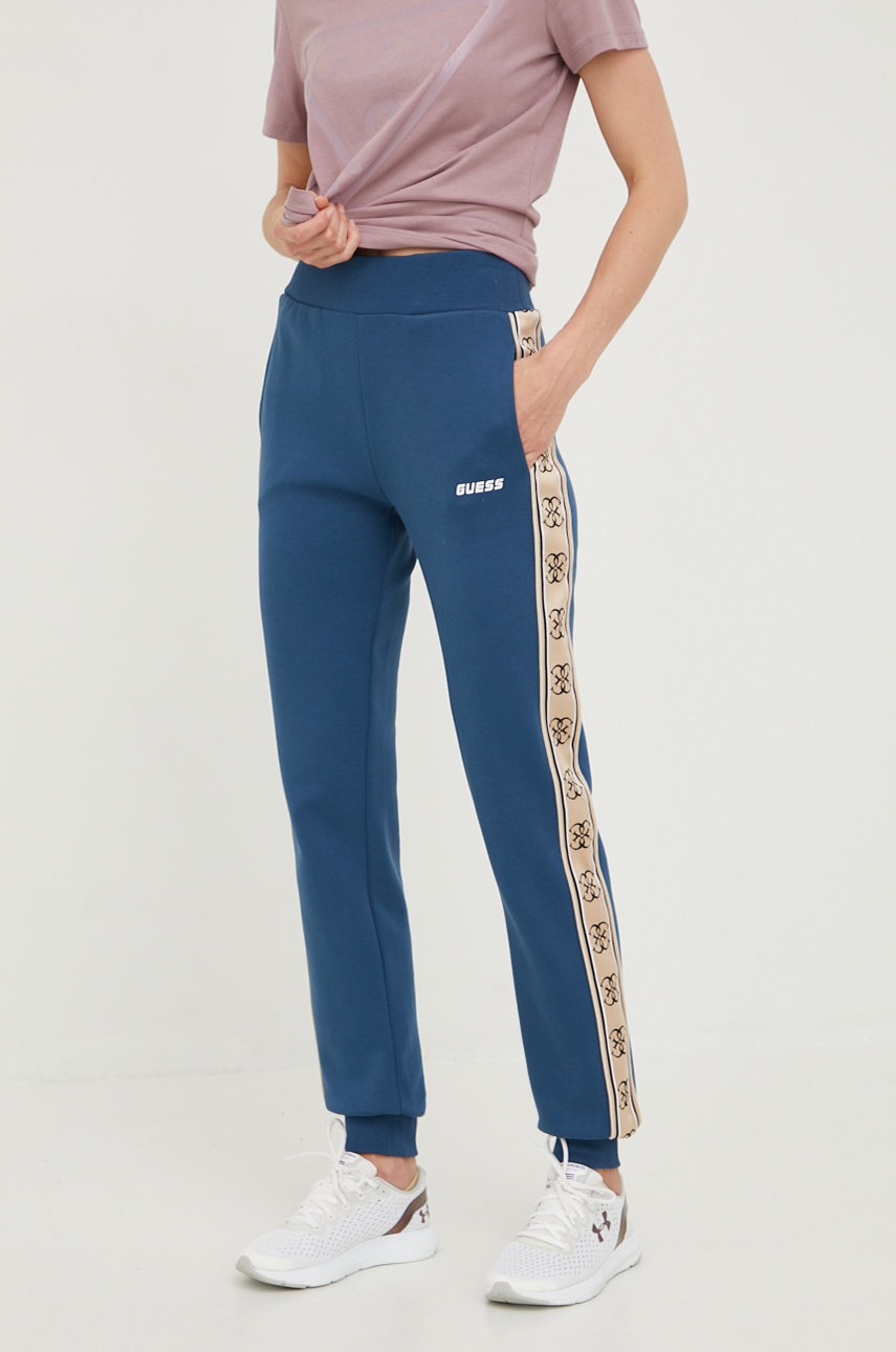 

Спортен панталон Guess с принт, Син