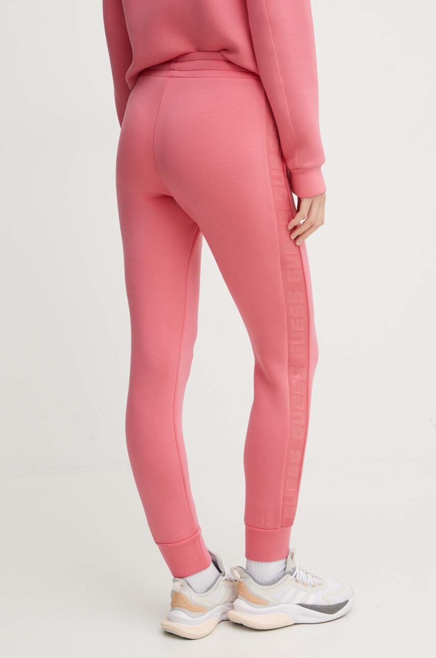 Παντελόνι φόρμας Guess ALLIE χρώμα: ροζ, V2YB18 K7UW2 φωτογραφία