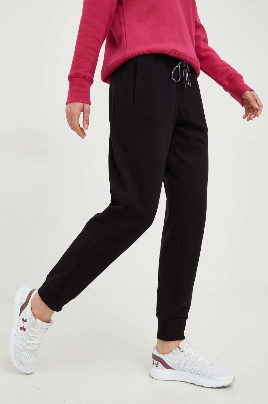 

Спортен панталон Dkny в черно с апликация, Черен