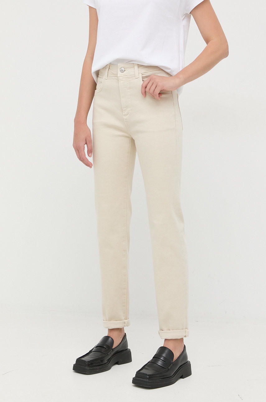 

Дънки MAX&Co. с висока талия, Бежов