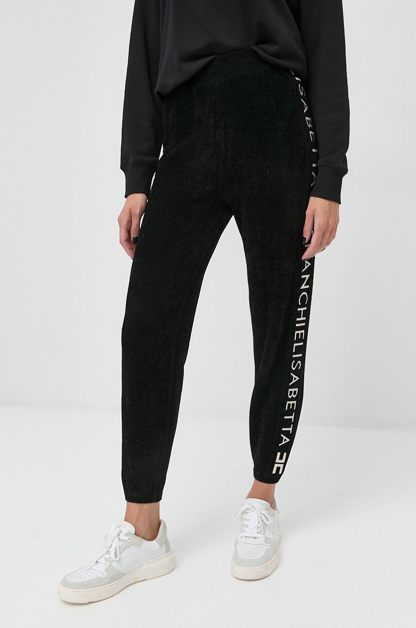 

Спортивные штаны Elisabetta Franchi женские цвет чёрный