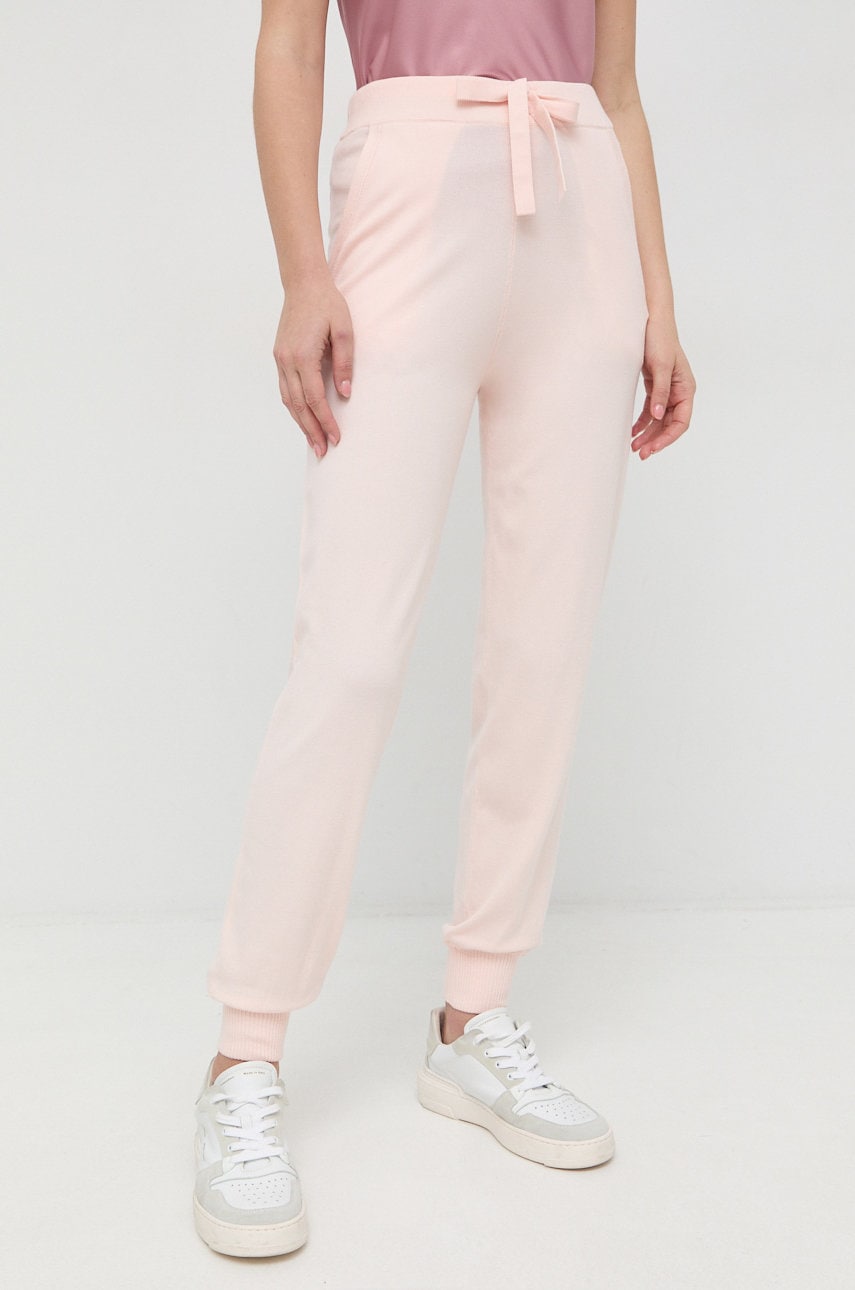 Max Mara Leisure Pantaloni De Trening Femei, Culoarea Roz