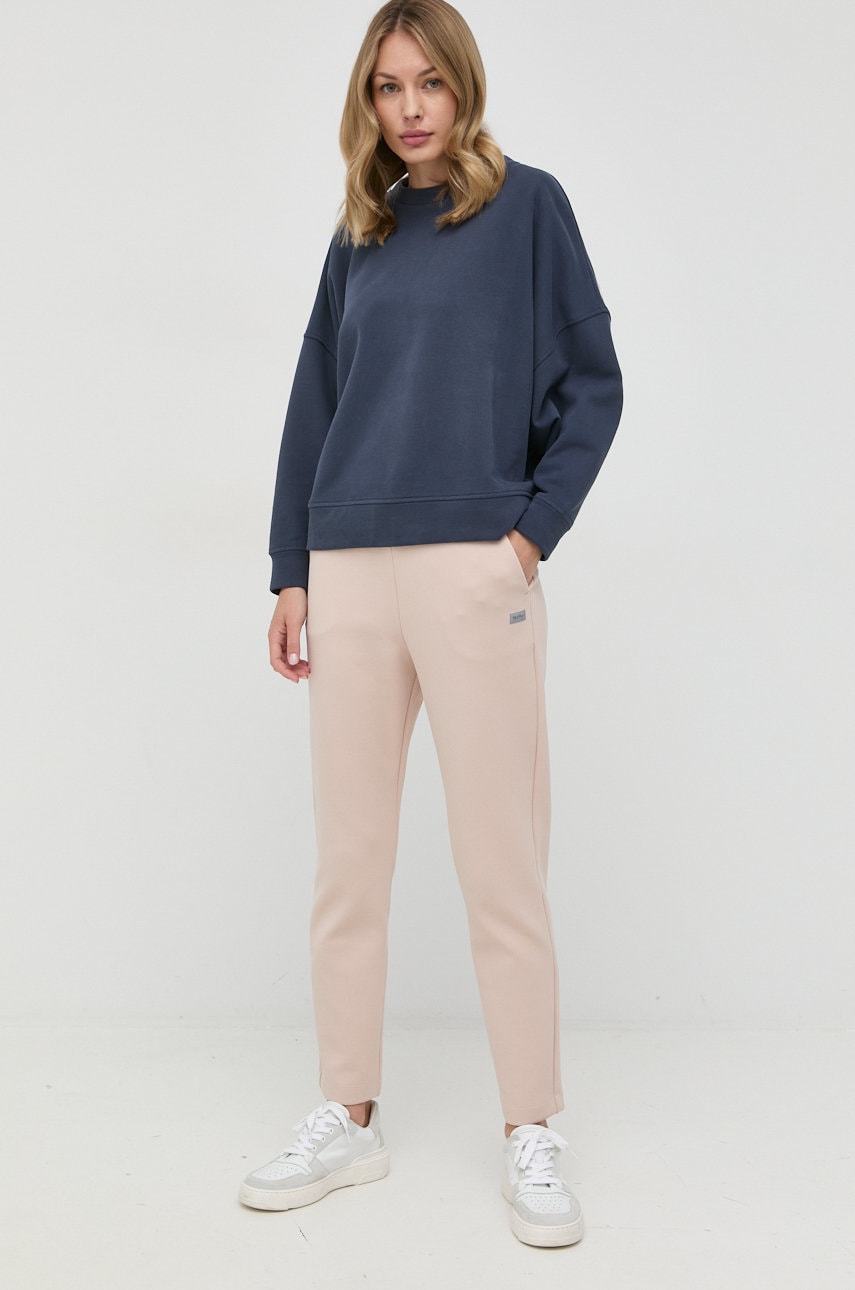 Max mara leisure pantaloni de trening femei, culoarea bej,