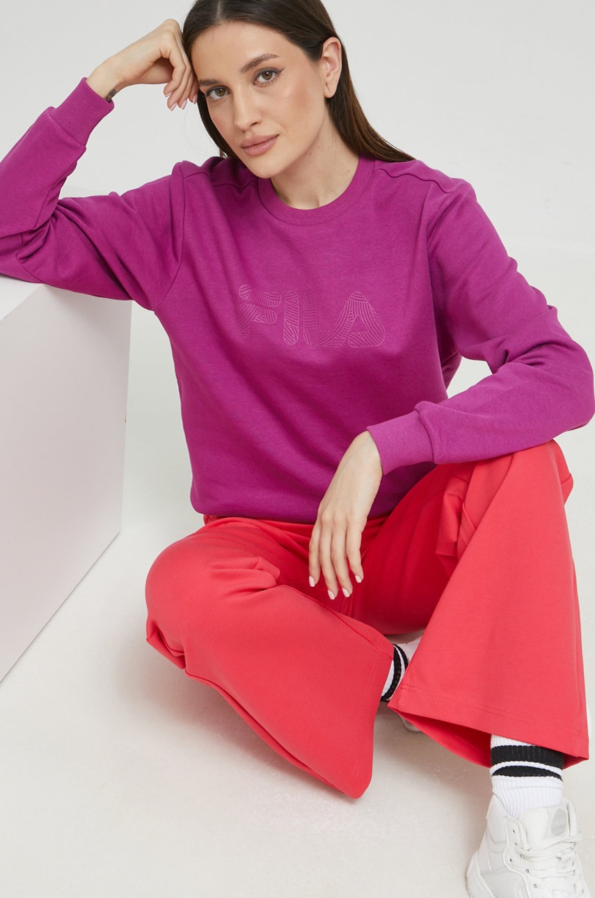 Παντελόνι φόρμας Fila χρώμα: πορτοκαλί φωτογραφία