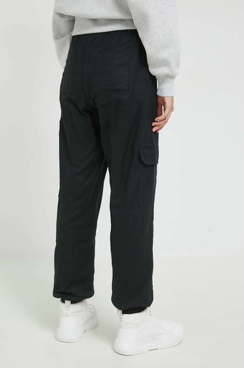 Champion Pantaloni Femei, Culoarea Negru, Neted