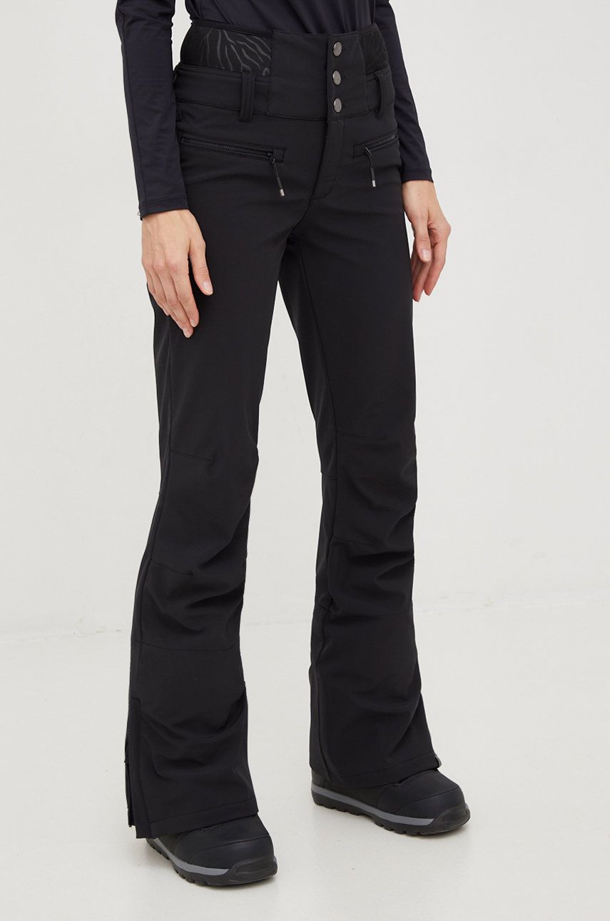 Roxy spodnie Rising High kolor czarny