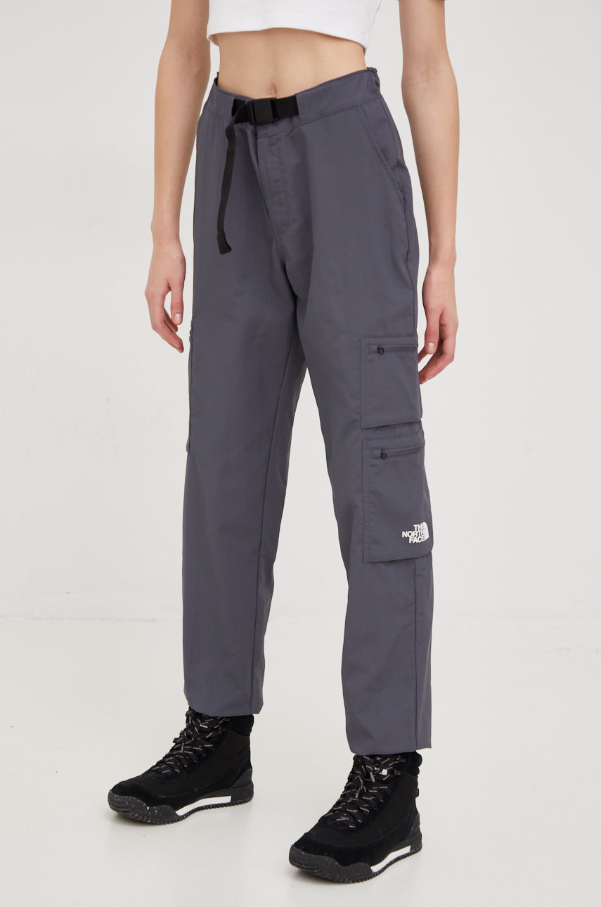 

Штани The North Face жіночі колір сірий