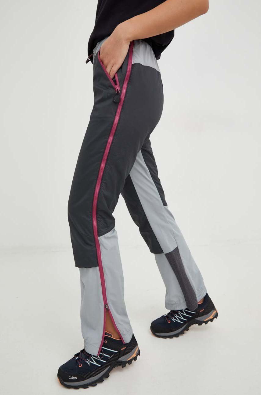 4F pantaloni sport femei, culoarea gri 4F imagine noua
