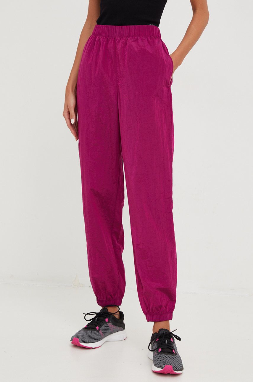 Gap Pantaloni De Trening Femei, Culoarea Violet, Neted