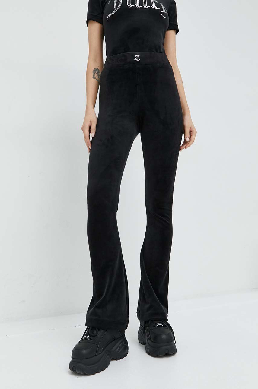 Juicy Couture pantaloni de trening Freya femei, culoarea negru, cu imprimeu image
