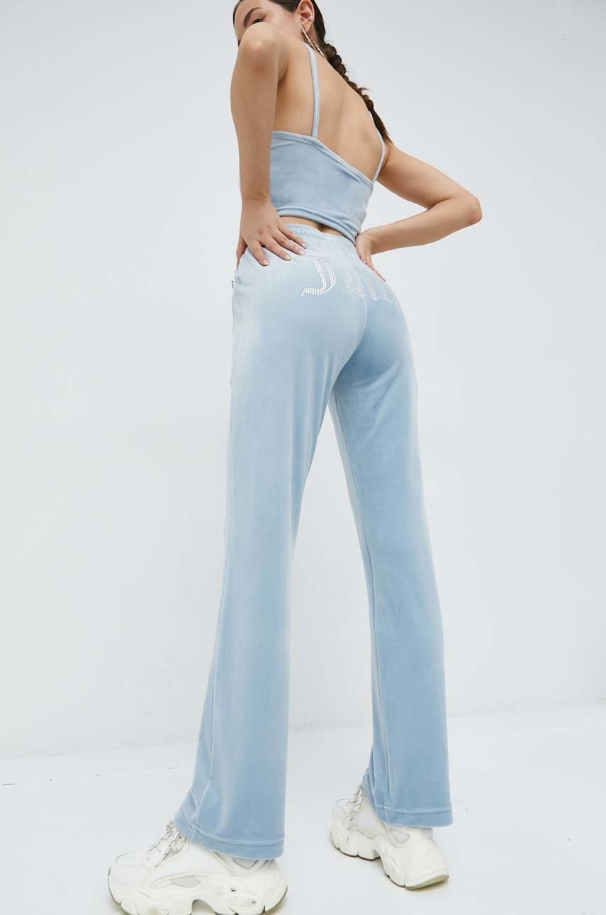

Спортен панталон Juicy Couture Tina с апликация, Син