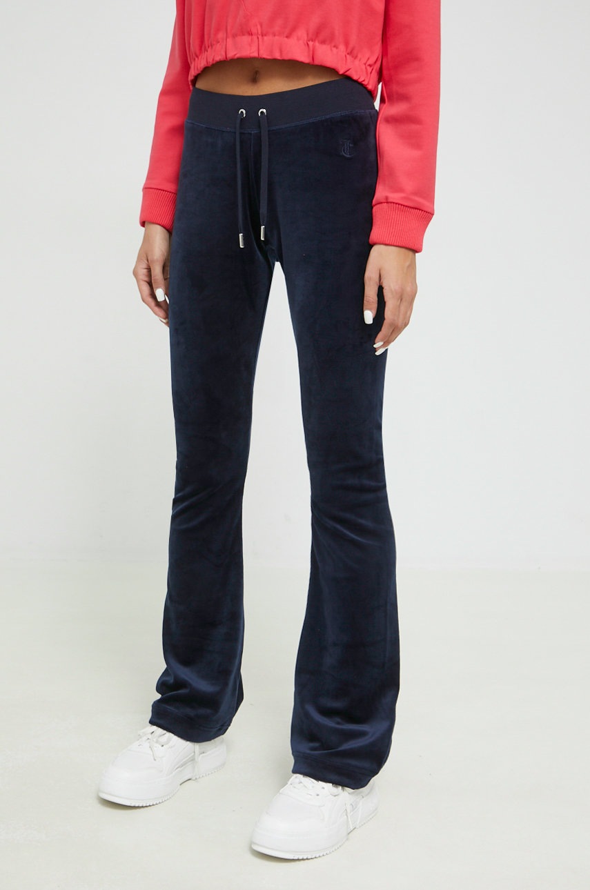 

Спортивные штаны Juicy Couture женские цвет синий однотонные