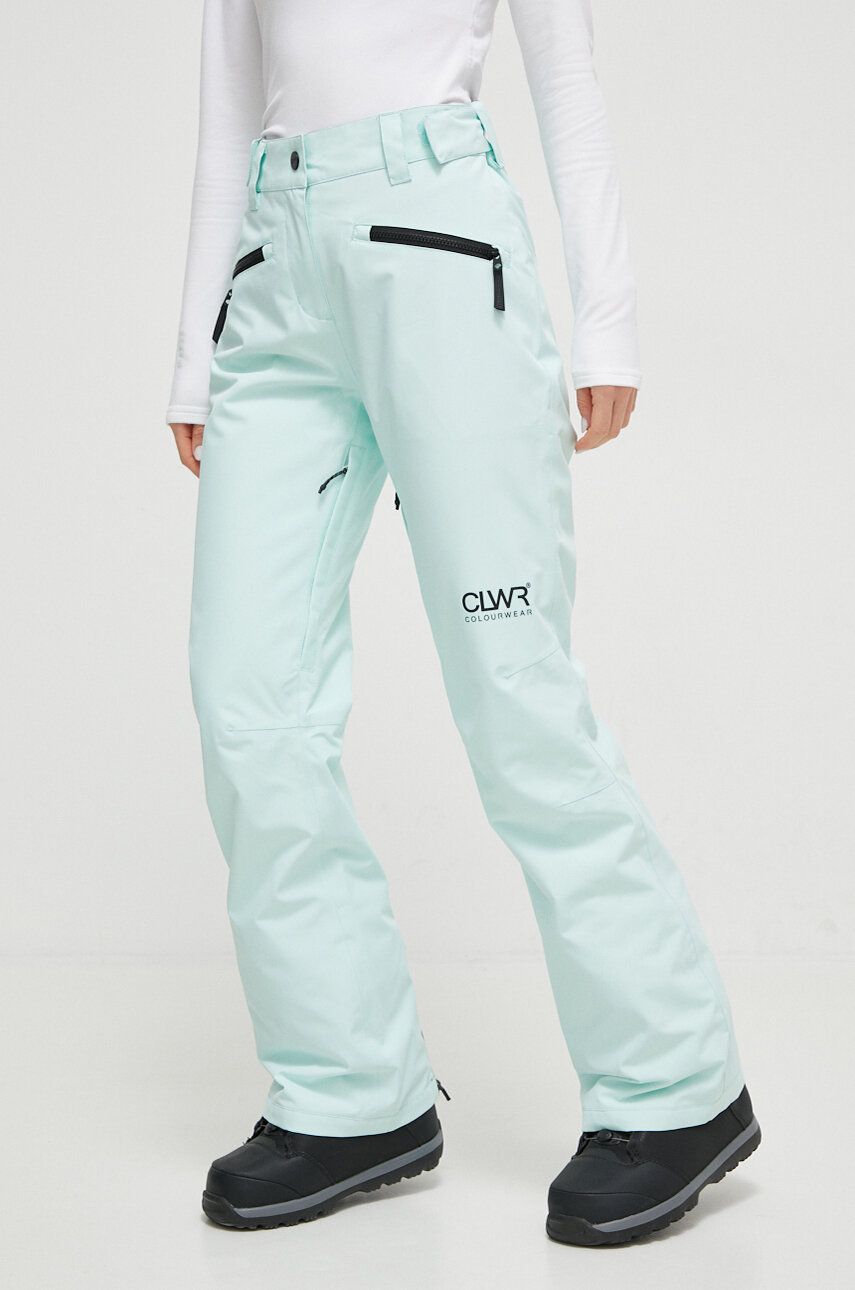 Kalhoty Colourwear Cork tyrkysová barva - tyrkysová -  Materiál č. 1: 100 % Recyklovaný polyest