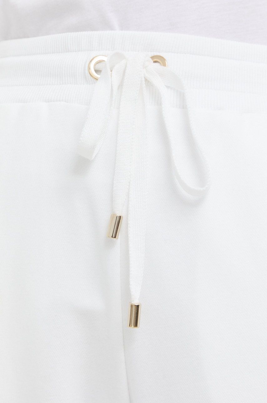 Luisa Spagnoli spodnie dresowe damskie kolor biały gładkie