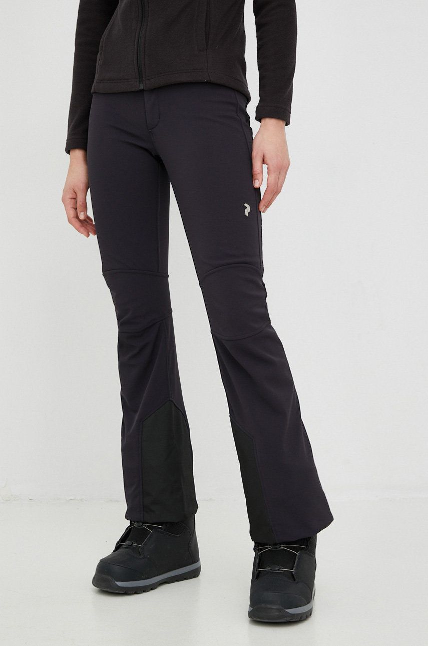 Peak Performance pantaloni Stretch culoarea negru answear.ro imagine megaplaza.ro