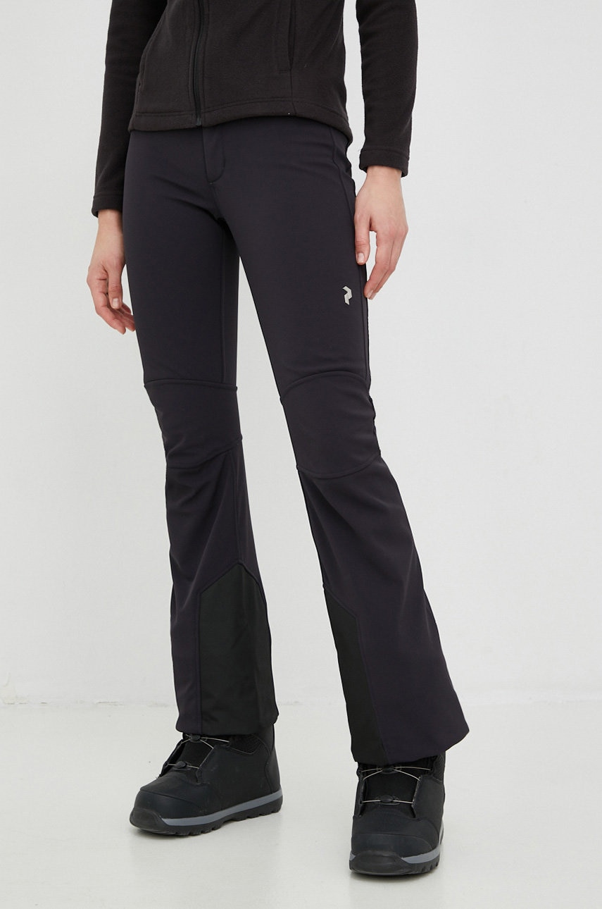 Peak Performance pantaloni Stretch culoarea negru