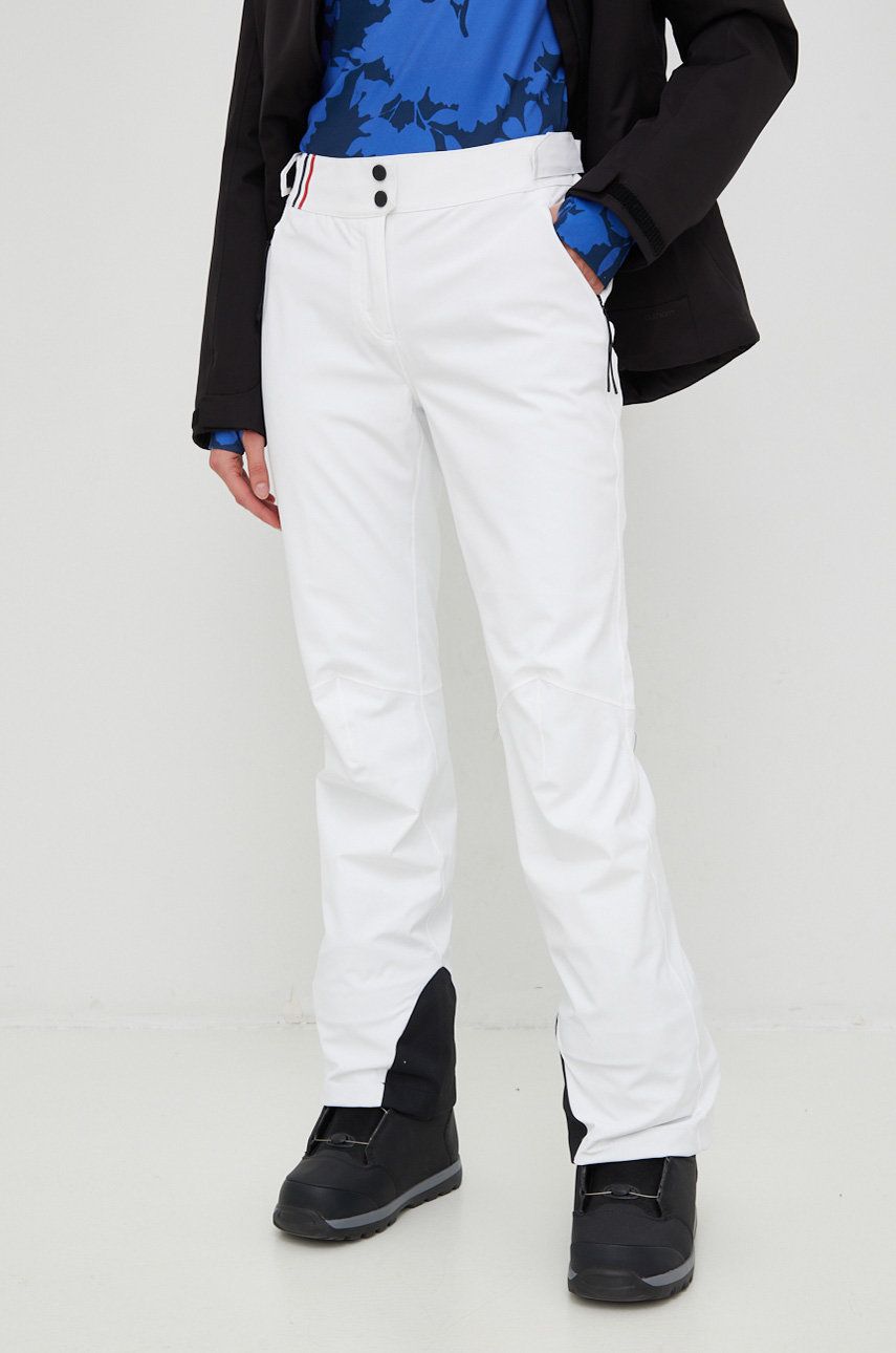 Rossignol pantaloni de schi React culoarea alb alb