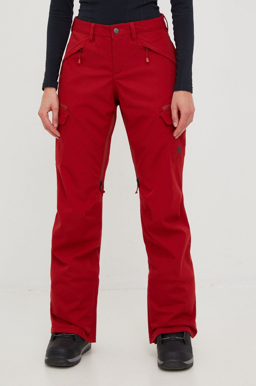 Burton pantaloni Gloria culoarea rosu