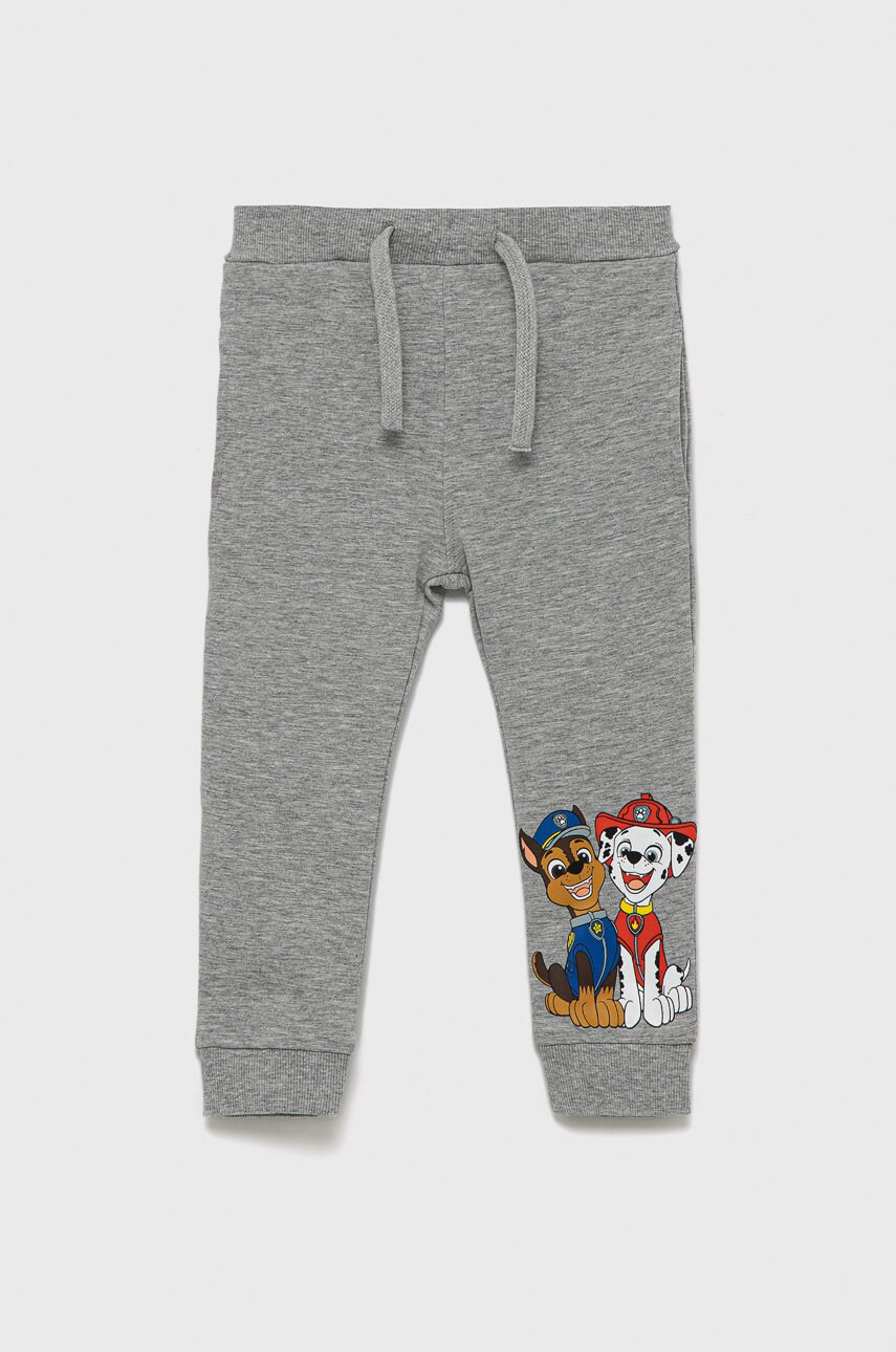 Name it pantaloni de trening pentru copii psi patrol culoarea gri, cu imprimeu