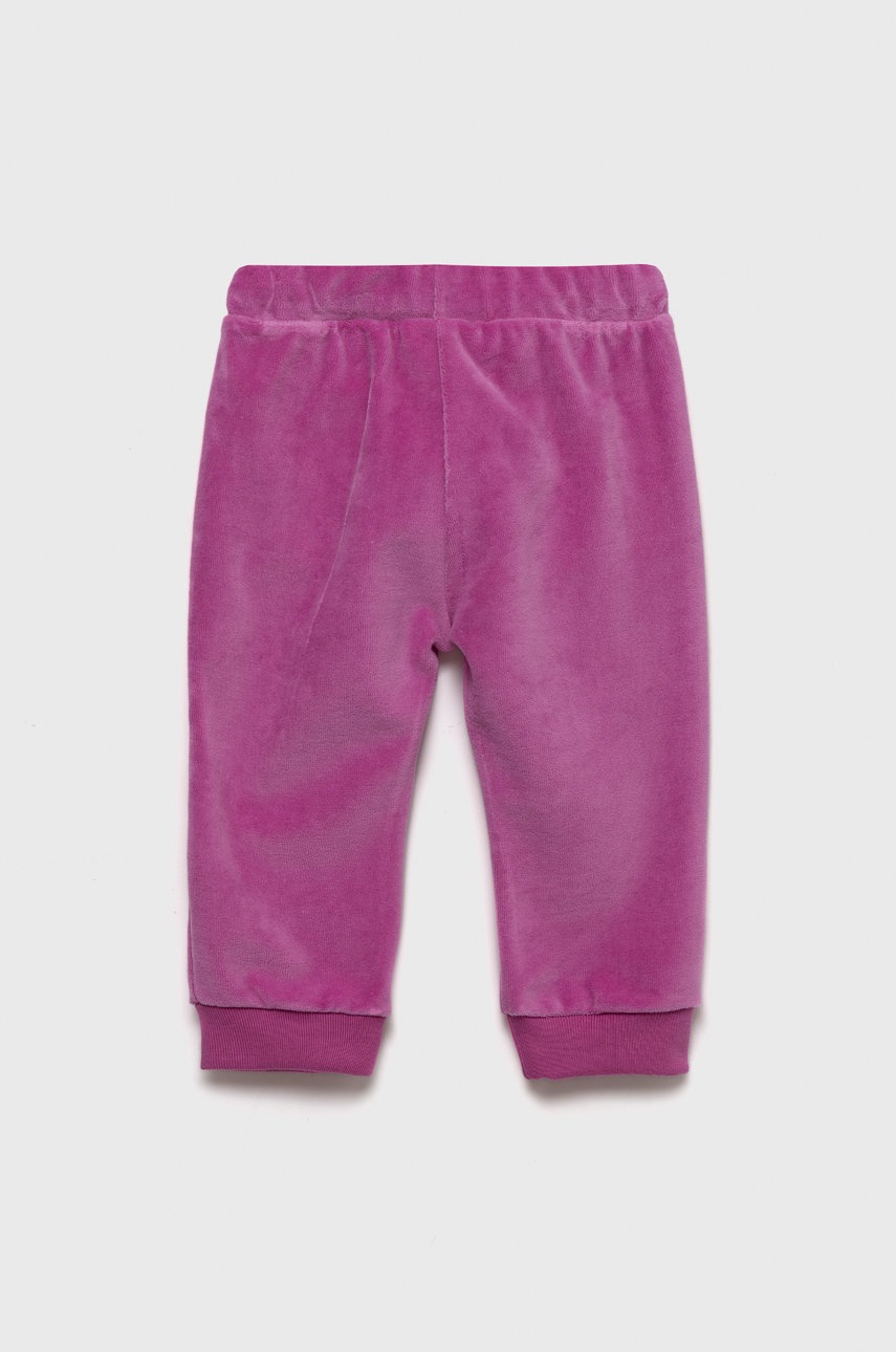 

Детские спортивные штаны United Colors of Benetton цвет розовый однотонные