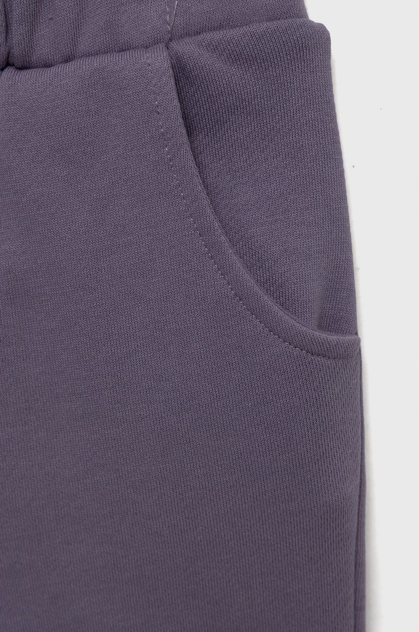 United Colors Of Benetton Pantaloni De Trening Din Bumbac Pentru Copii Culoarea Violet, Neted