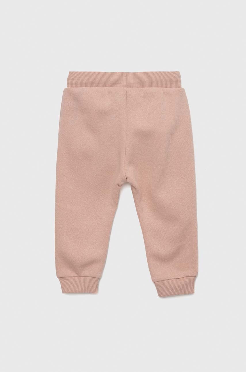 

Дитячі спортивні штани United Colors of Benetton колір рожевий однотонні