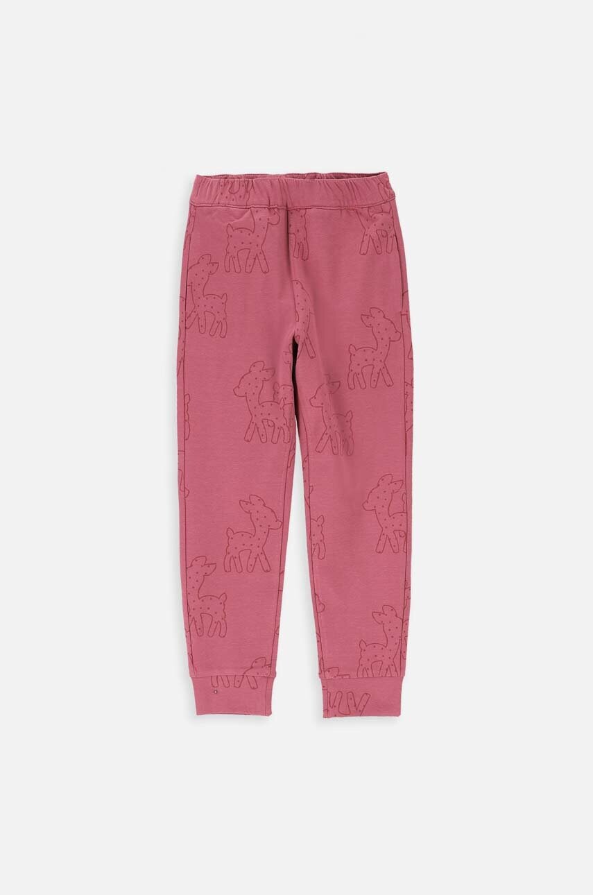 Coccodrillo pantaloni de trening pentru copii culoarea bordo