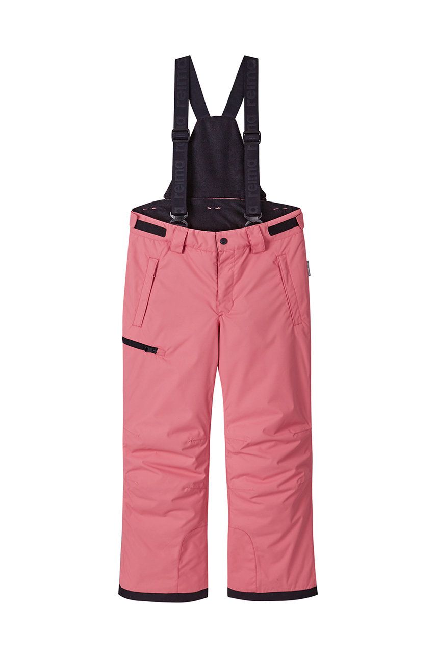 Levně Dětské kalhoty Reima růžová barva