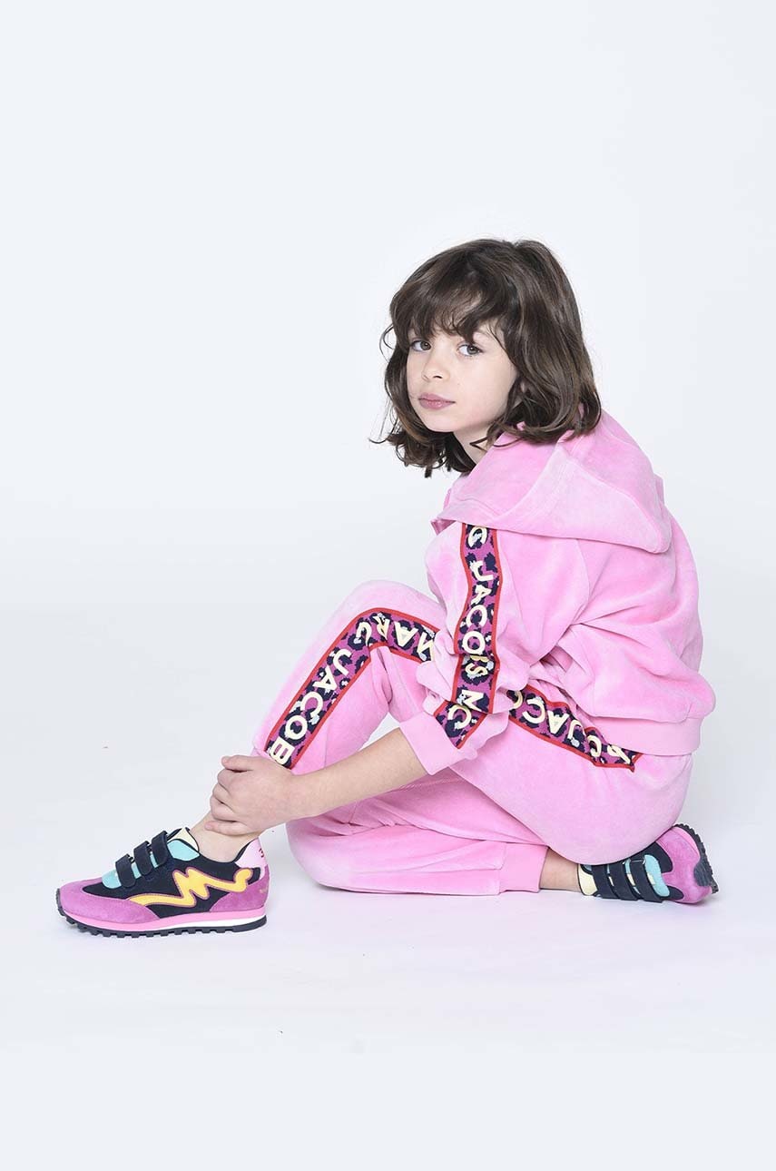 Marc jacobs pantaloni de trening pentru copii culoarea roz, cu imprimeu