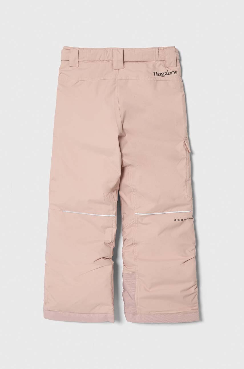 Дитячі лижні штани Columbia колір рожевий Дитячі лижні штани Columbia колір рожевий