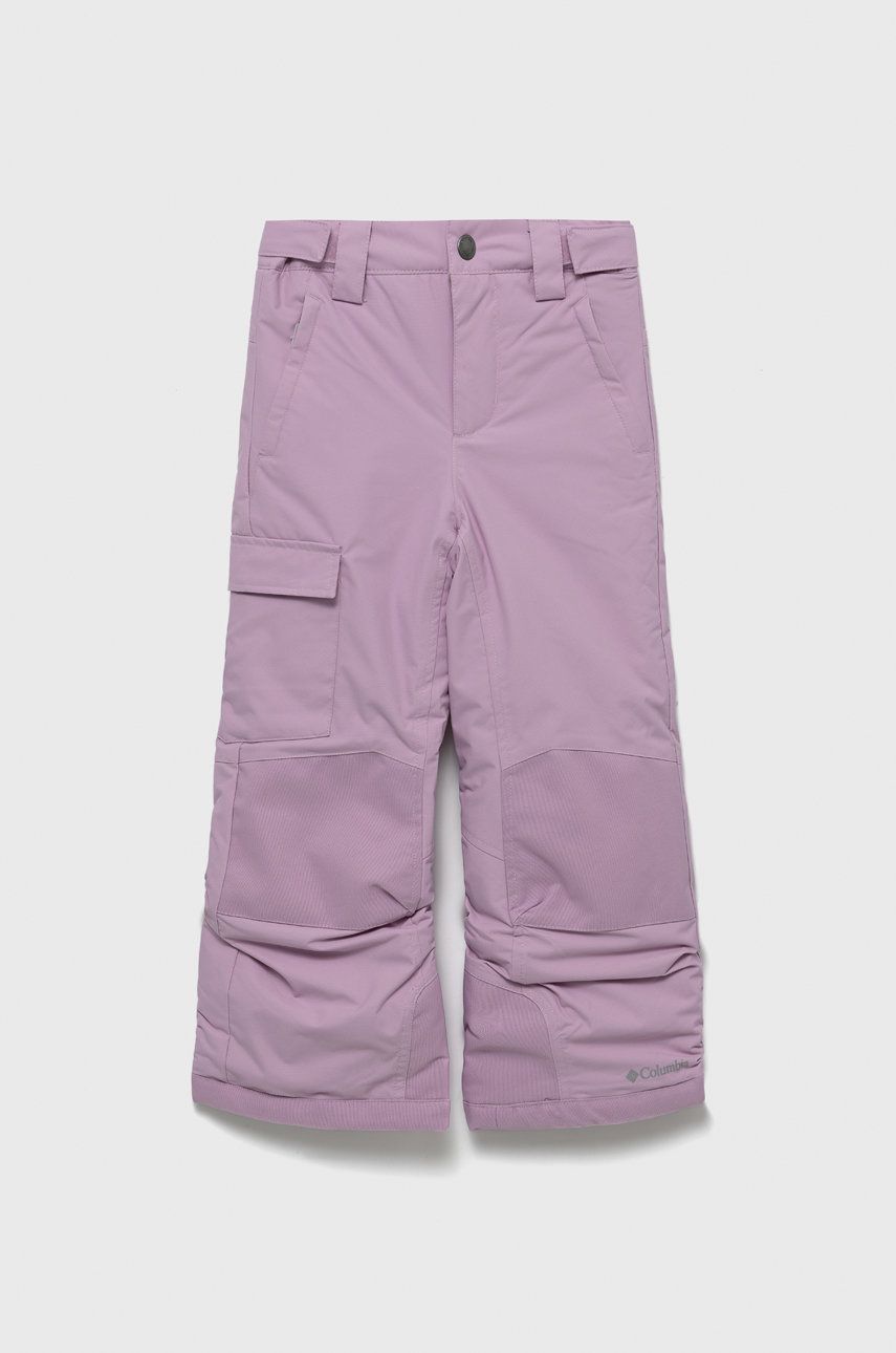 Columbia spodnie narciarskie dziecięce kolor różowy