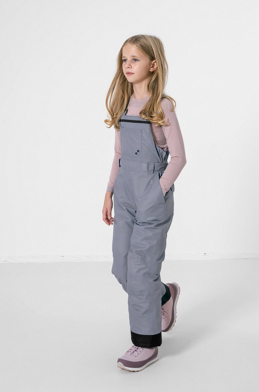 4F pantaloni de schi pentru copii culoarea violet