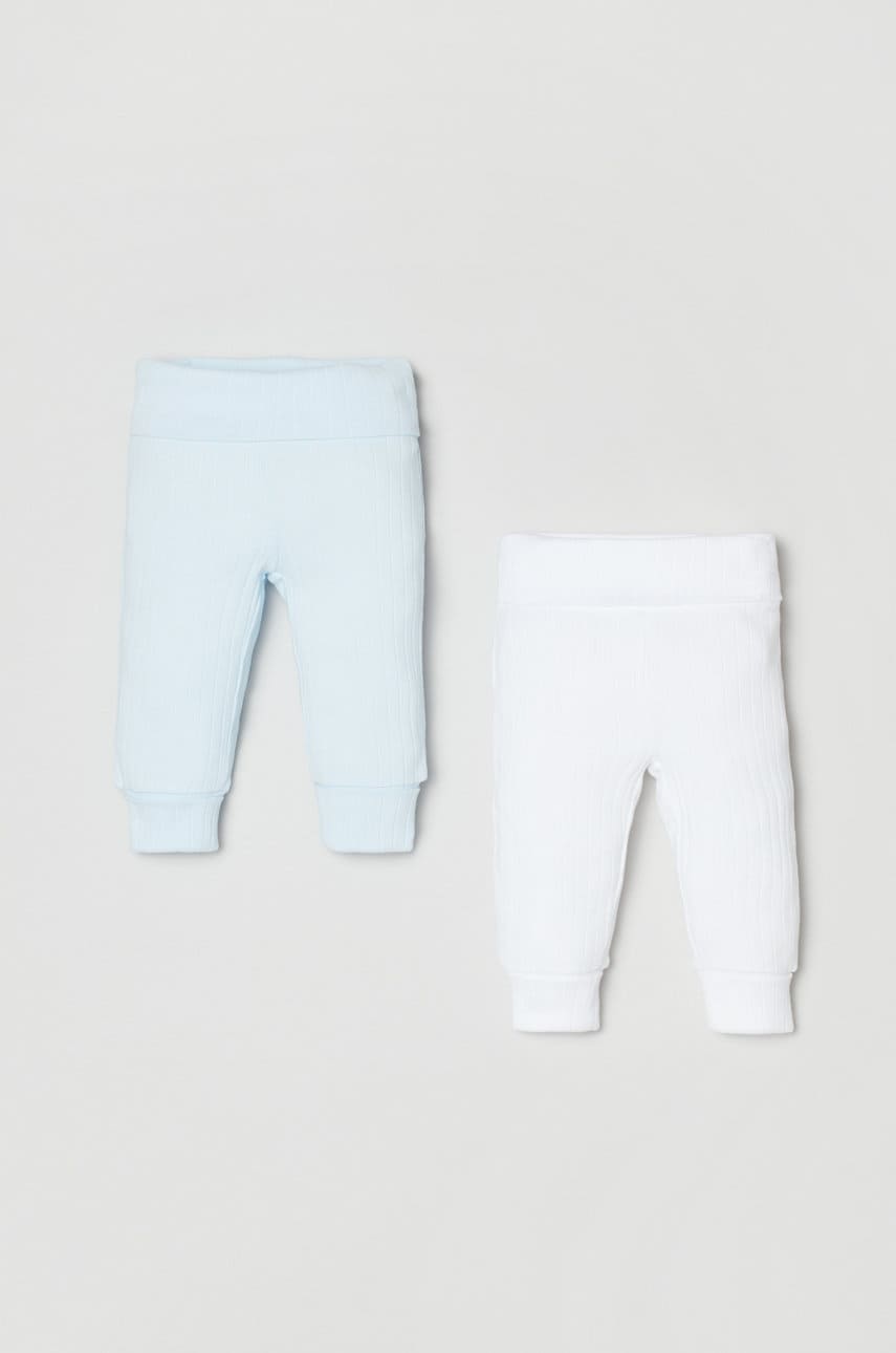 OVS pantaloni din bumbac pentru bebeluși neted